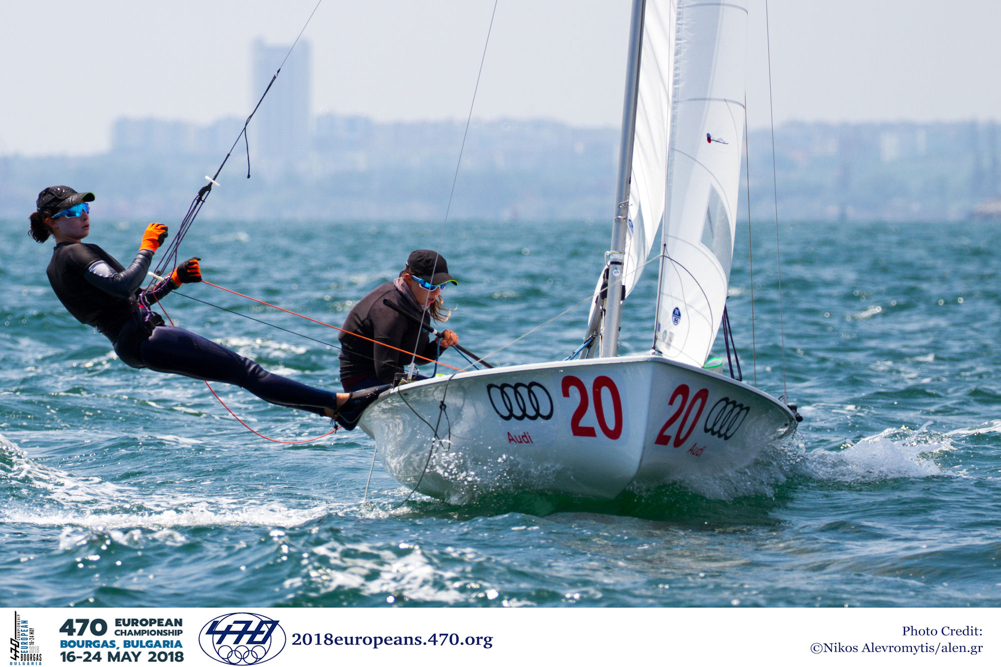 Gil Cohen/Noa Lasry (ISR) on top in the 470 Women after 3 races